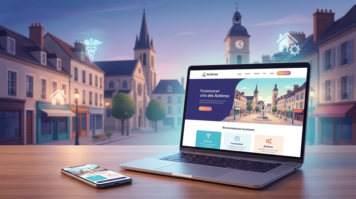 Création de site internet professionnel à Achères — Web Pulse