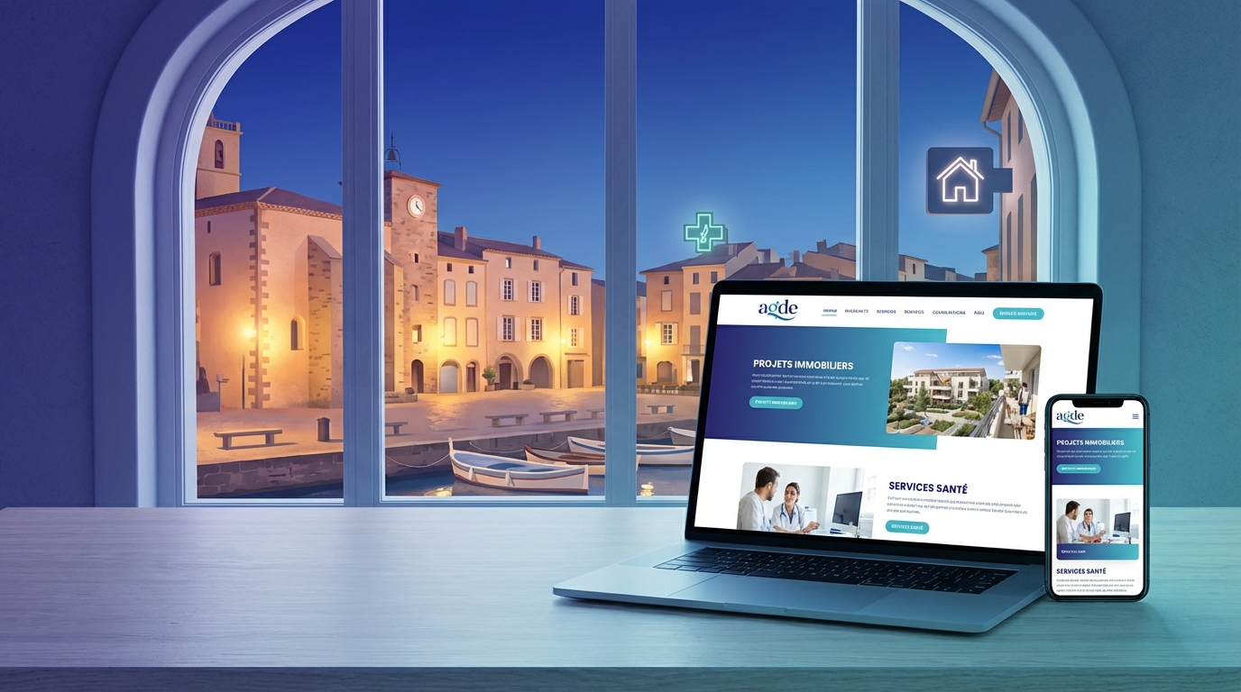 Création de site internet professionnel à Agde — Web Pulse