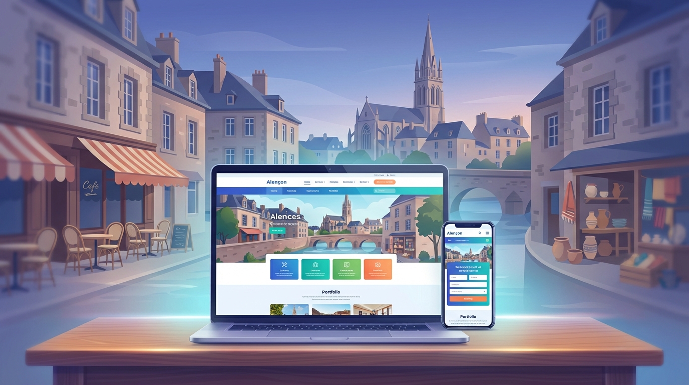 Création de site internet professionnel à Alençon — Web Pulse