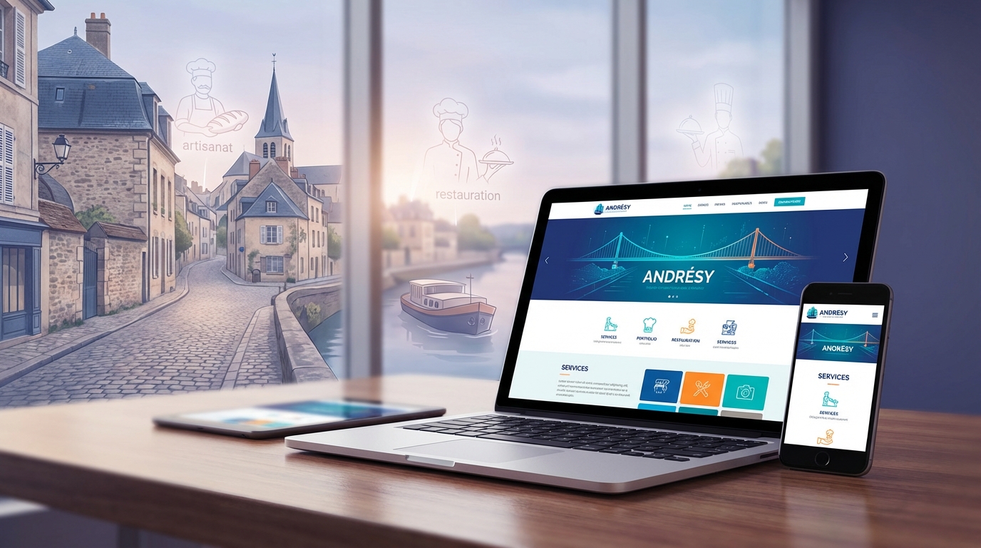 Création de site internet professionnel à Andrésy — Web Pulse