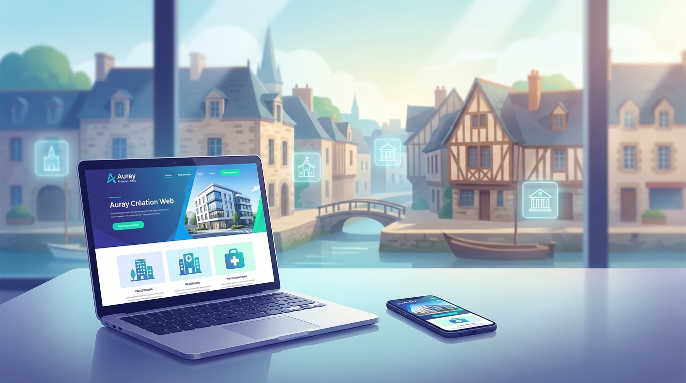 Création de site internet professionnel à Auray — Web Pulse