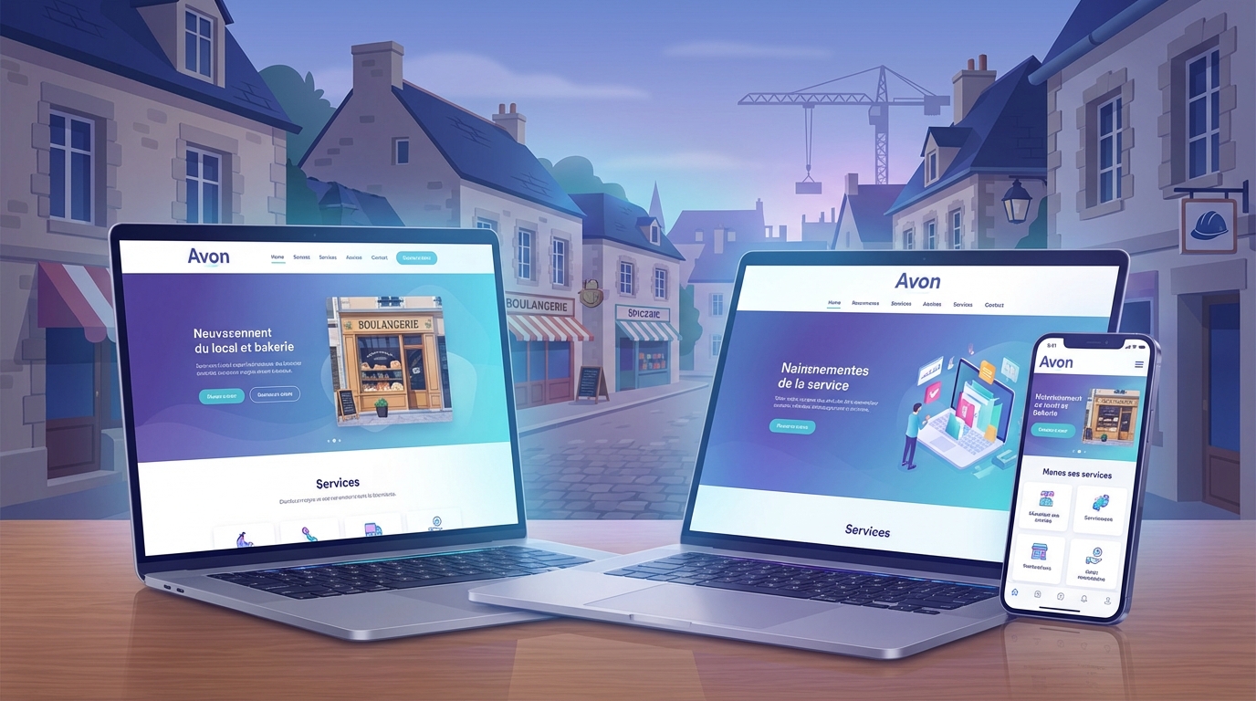 Création de site internet professionnel à Avon — Web Pulse