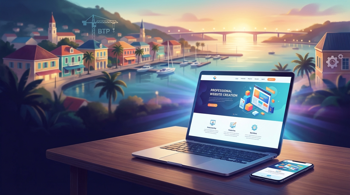 Création de site internet professionnel à Baie-Mahault — Web Pulse