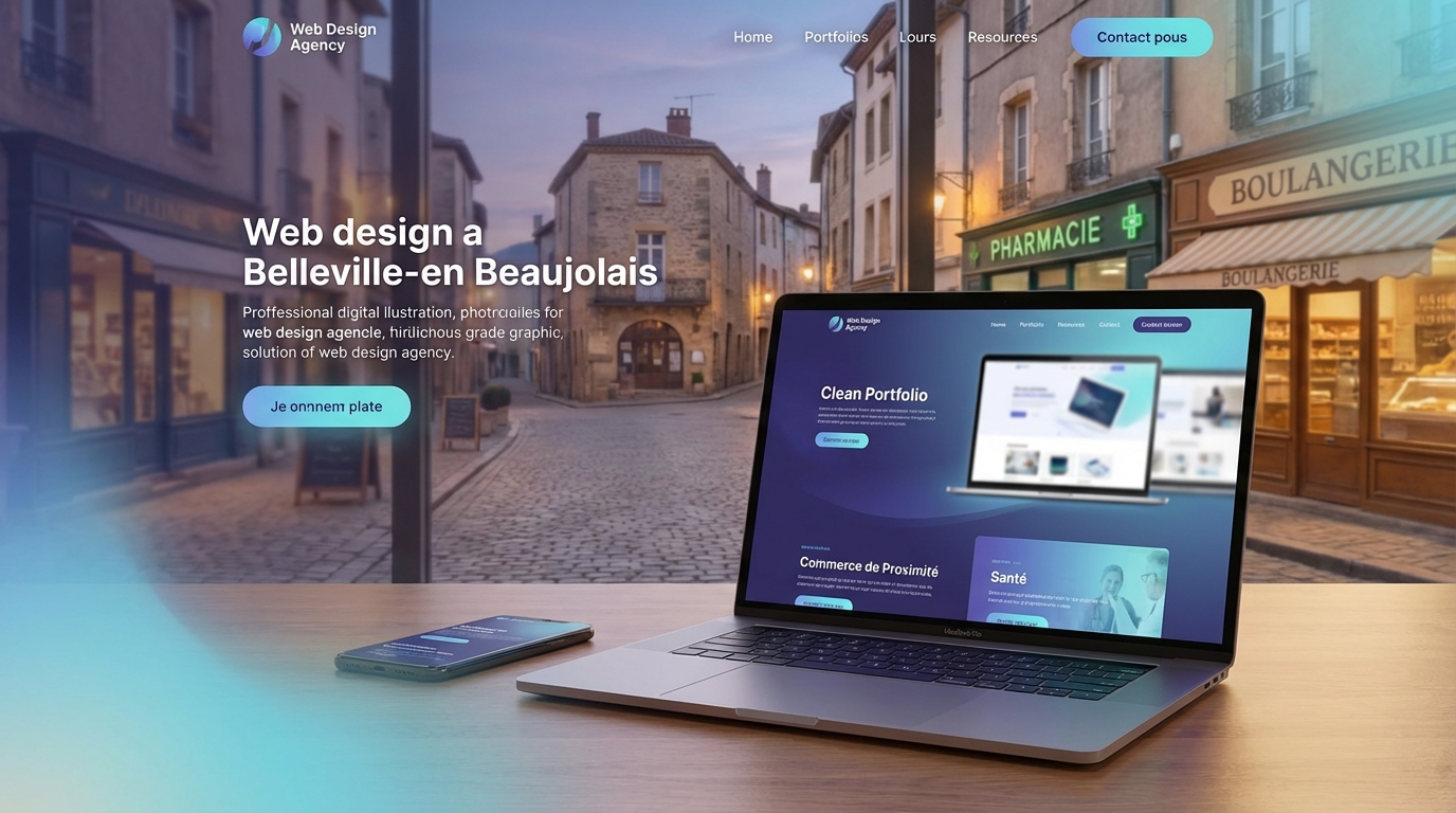 Création de site internet professionnel à Belleville-en-Beaujolais — Web Pulse