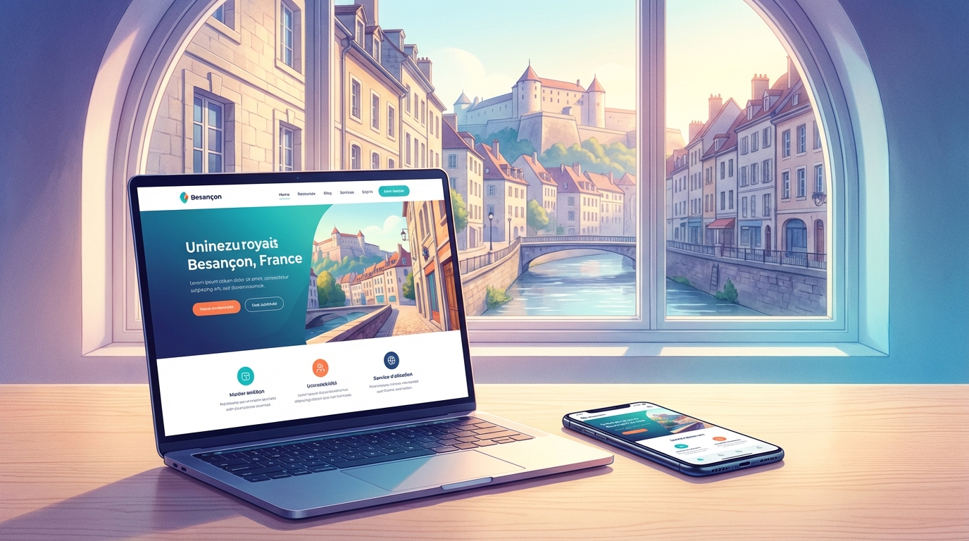Création de site internet professionnel à Besançon — Web Pulse