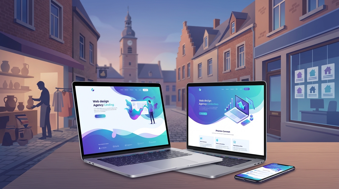 Création de site internet professionnel à Binche — Web Pulse