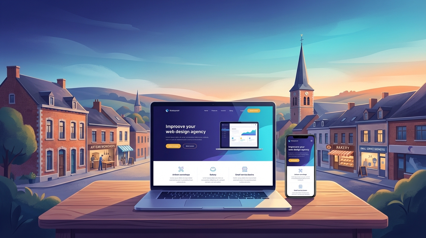 Création de site internet professionnel à Braine-l'Alleud — Web Pulse