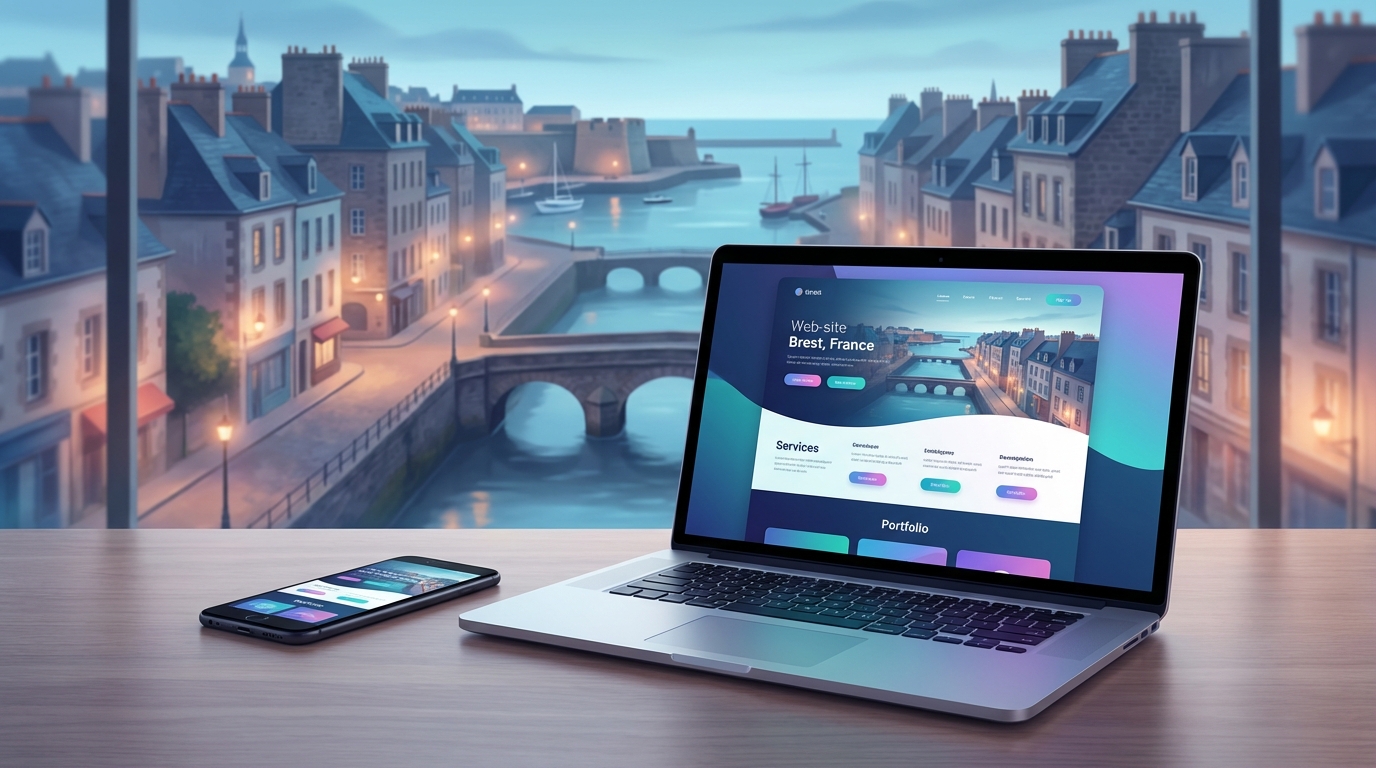 Création de site internet professionnel à Brest — Web Pulse