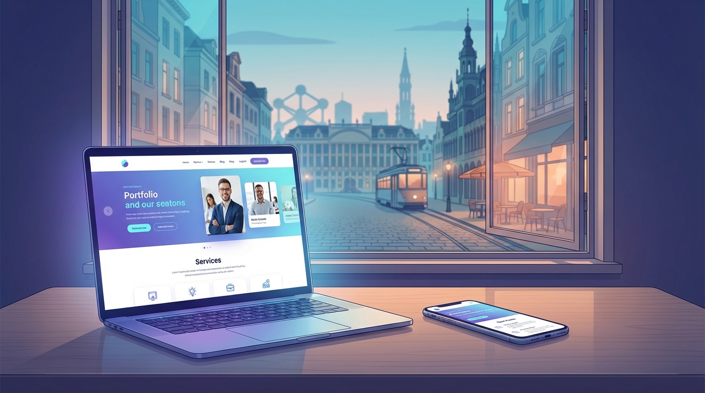 Création de site internet professionnel à Bruxelles — Web Pulse