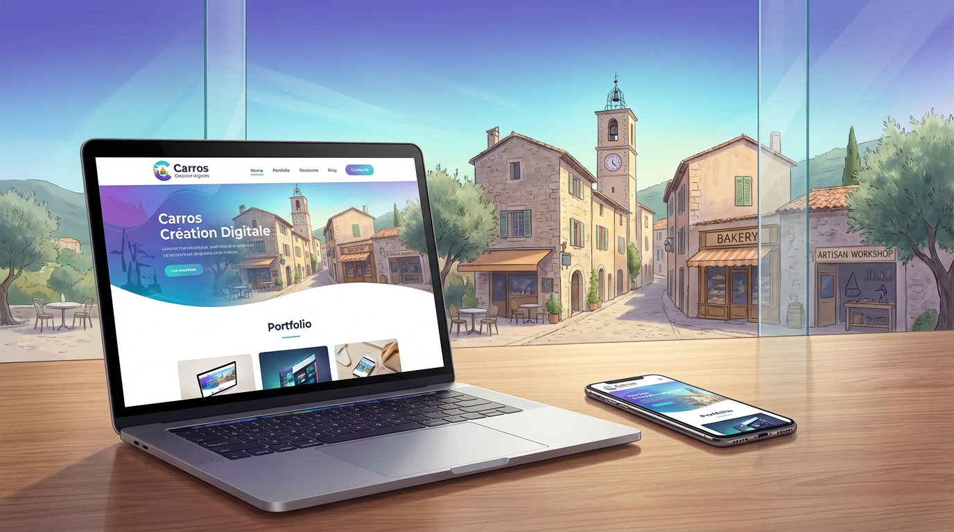 Création de site internet professionnel à Carros — Web Pulse