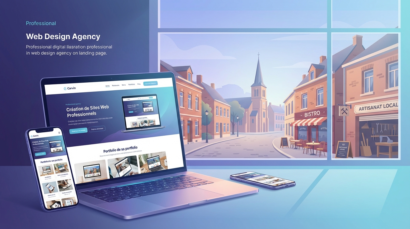 Création de site internet professionnel à Carvin — Web Pulse