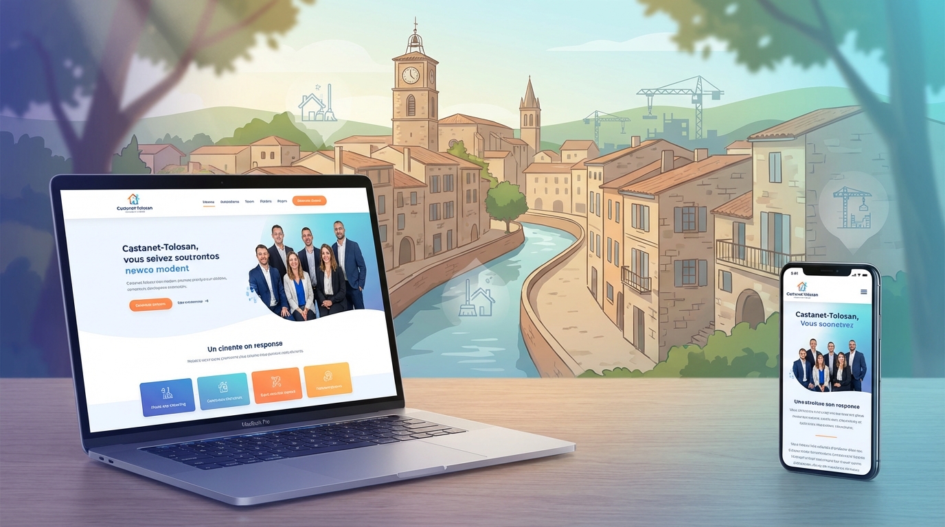 Création de site internet professionnel à Castanet-Tolosan — Web Pulse