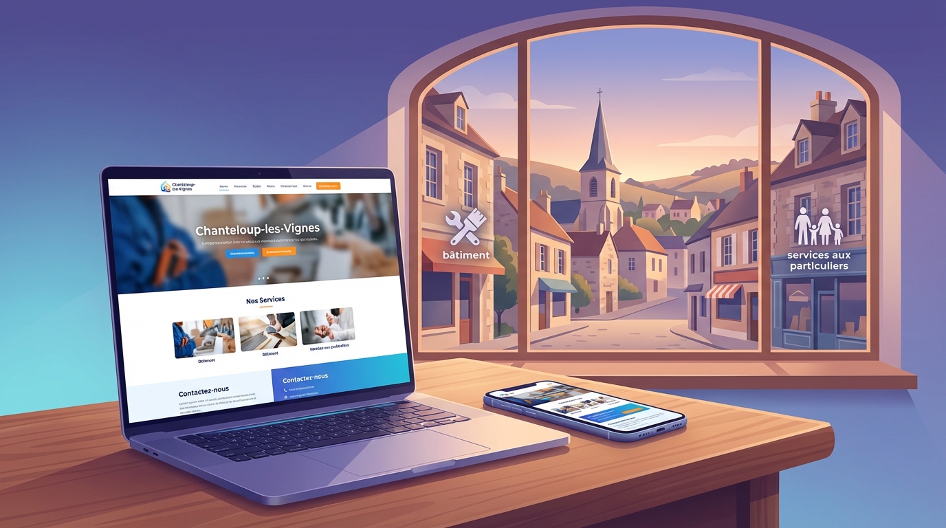 Création de site internet professionnel à Chanteloup-les-Vignes — Web Pulse