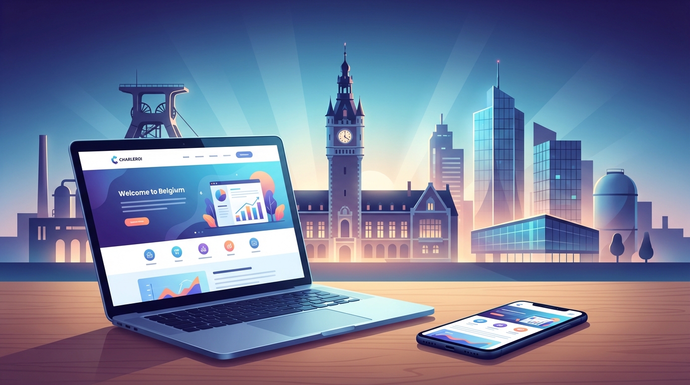 Création de site internet professionnel à Charleroi — Web Pulse
