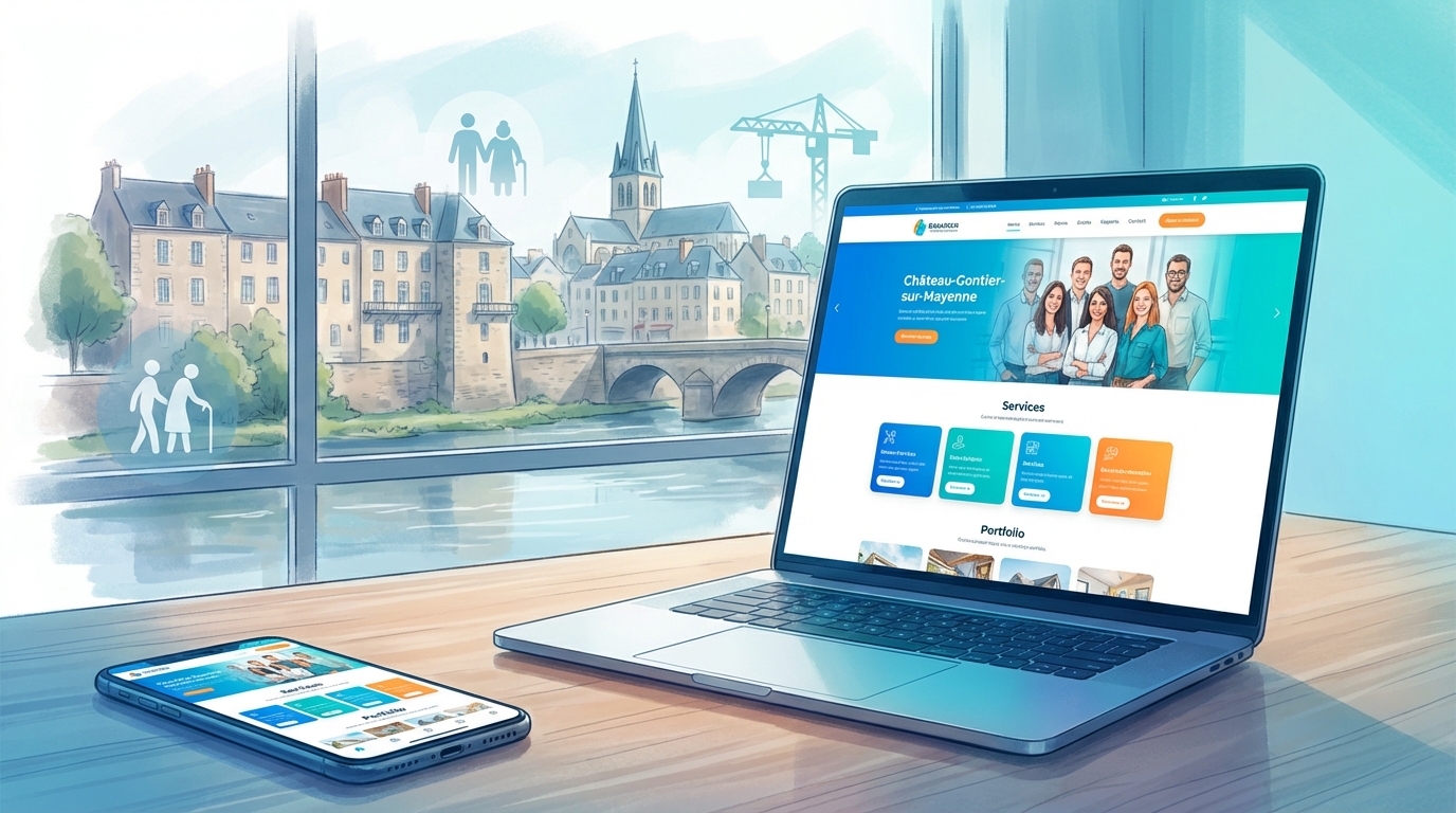 Création de site internet professionnel à Château-Gontier-sur-Mayenne — Web Pulse