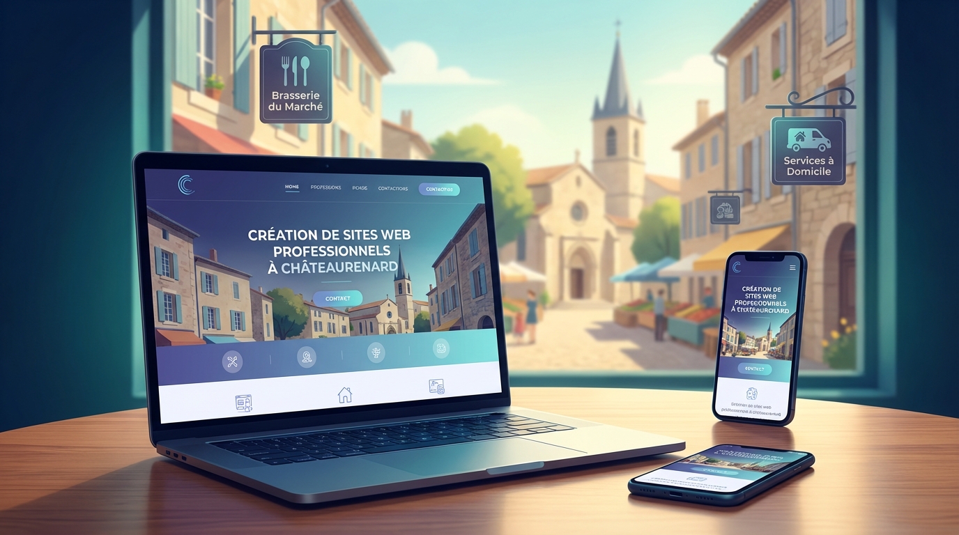 Création de site internet professionnel à Châteaurenard — Web Pulse