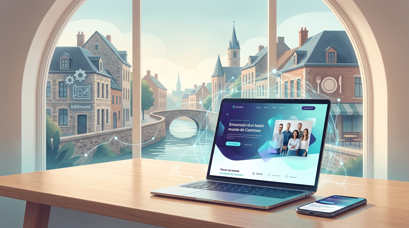 Création de site internet professionnel à Comines — Web Pulse
