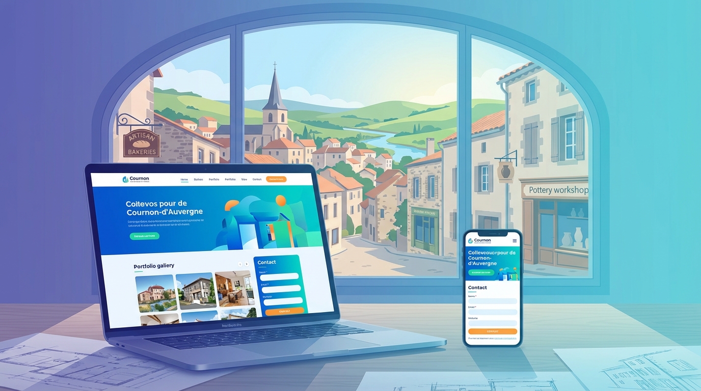 Création de site internet professionnel à Cournon-d'Auvergne — Web Pulse