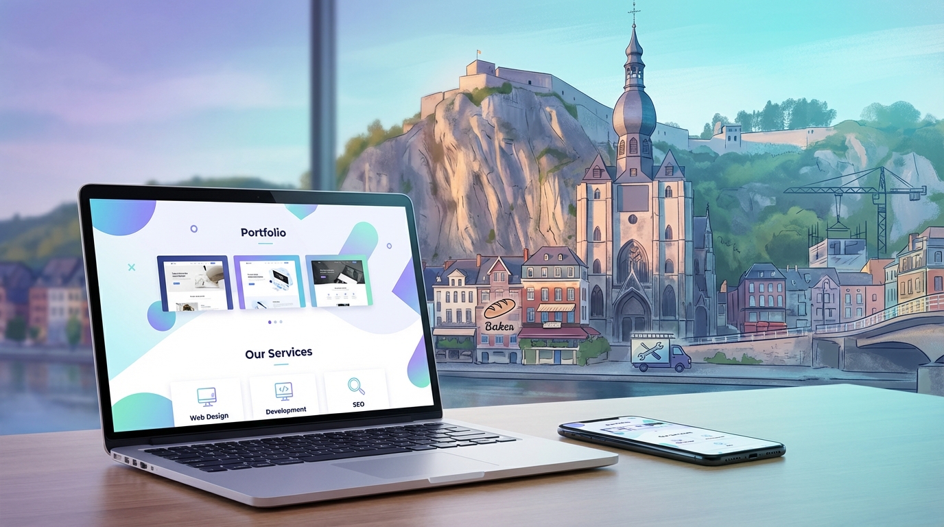 Création de site internet professionnel à Dinant — Web Pulse