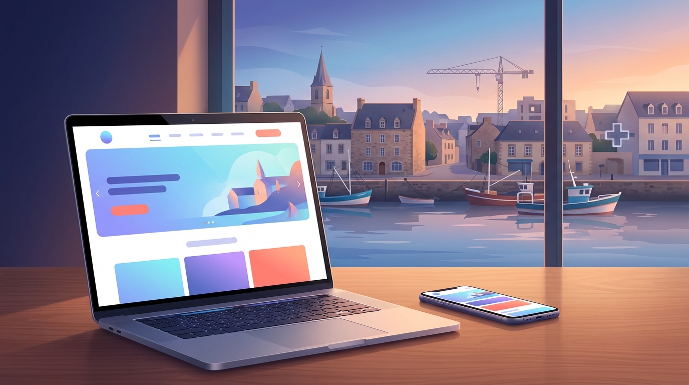 Création de site internet professionnel à Douarnenez — Web Pulse