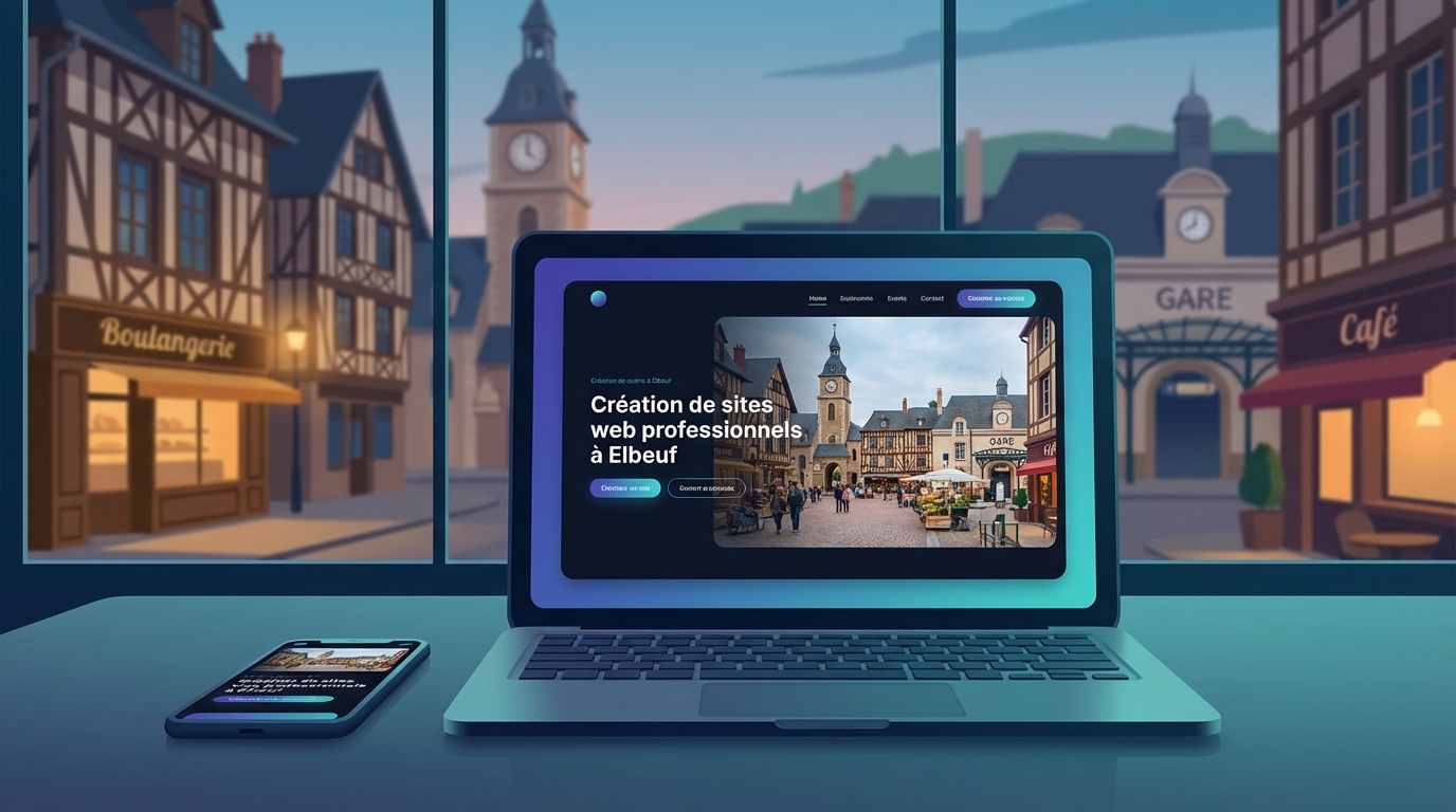 Création de site internet professionnel à Elbeuf — Web Pulse