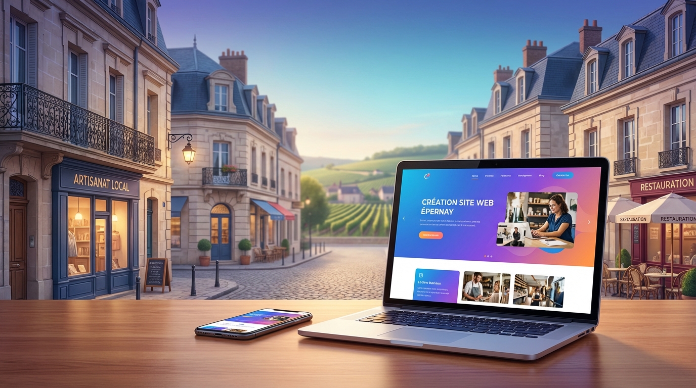 Création de site internet professionnel à Épernay — Web Pulse
