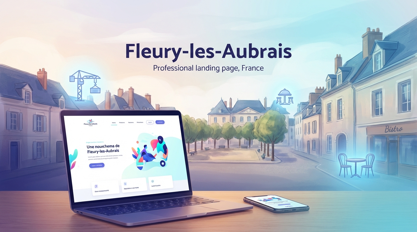 Création de site internet professionnel à Fleury-les-Aubrais — Web Pulse