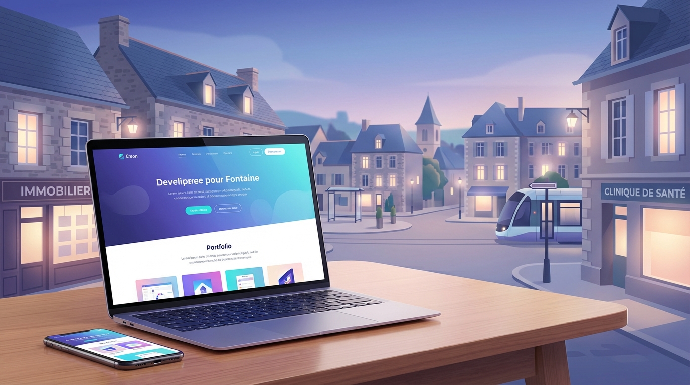 Création de site internet professionnel à Fontaine — Web Pulse