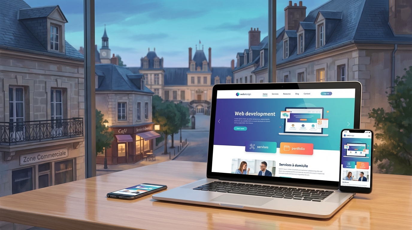 Création de site internet professionnel à Fontainebleau — Web Pulse