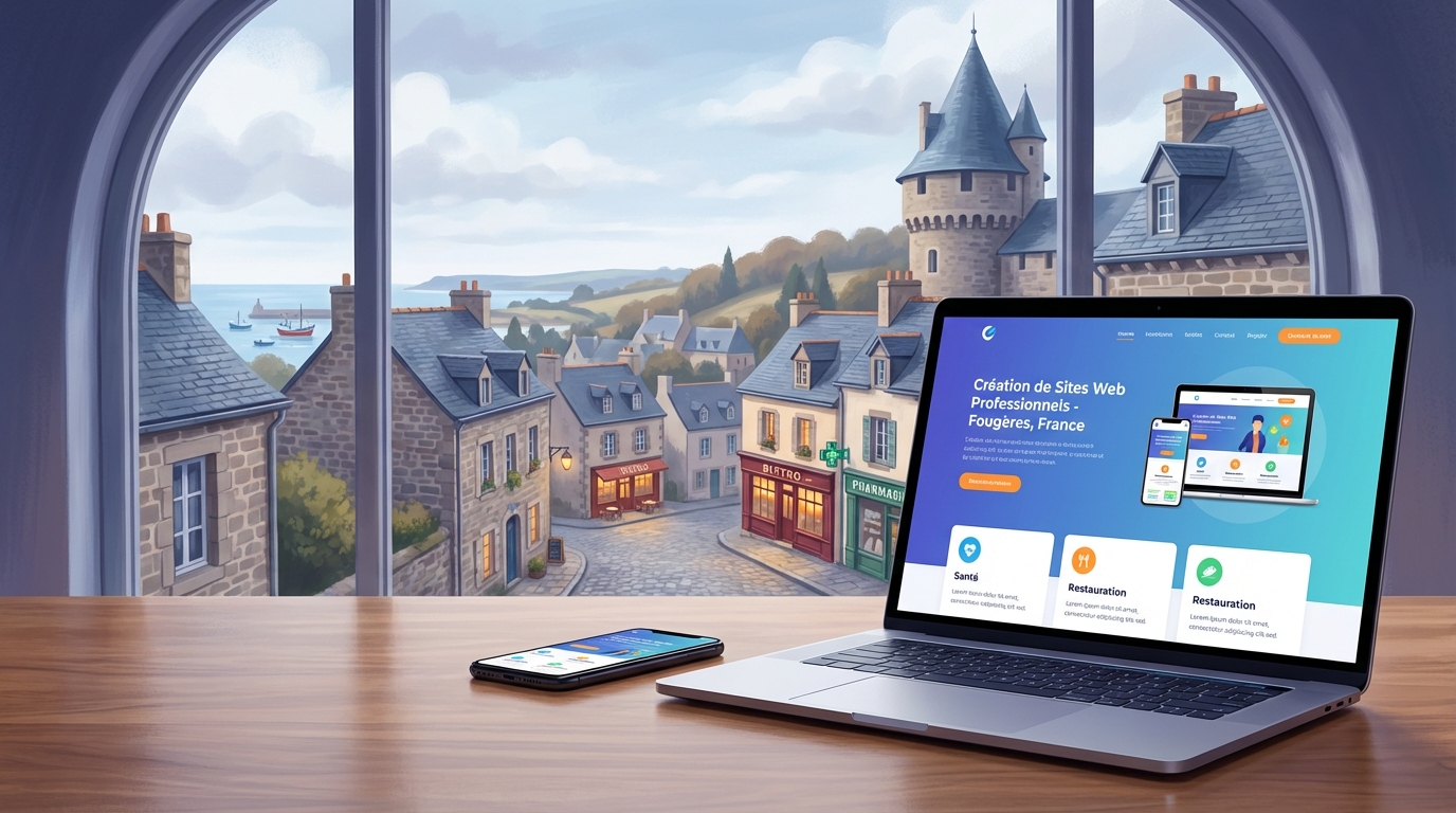 Création de site internet professionnel à Fougères — Web Pulse