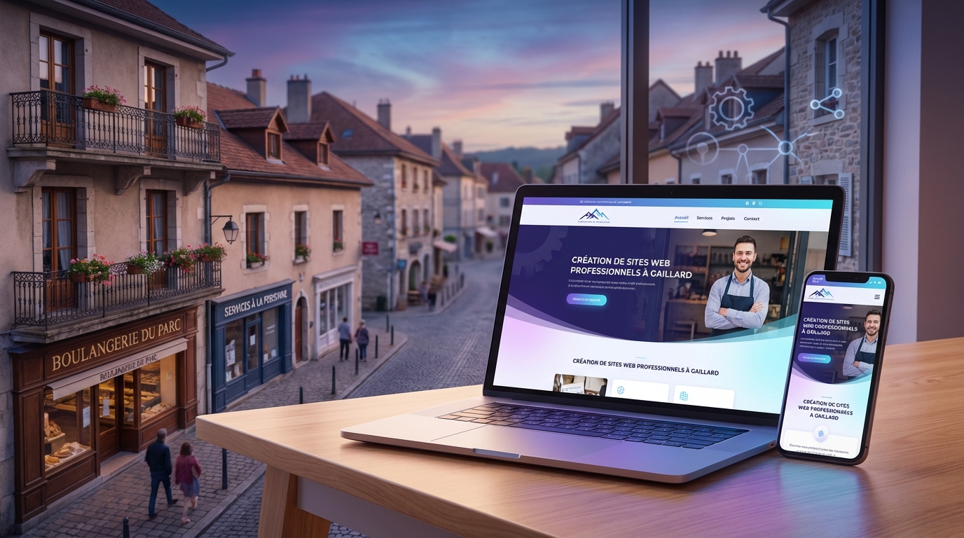 Création de site internet professionnel à Gaillard — Web Pulse
