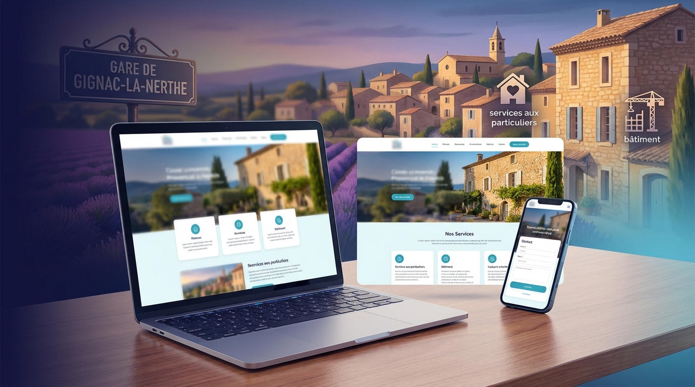 Création de site internet professionnel à Gignac-la-Nerthe — Web Pulse
