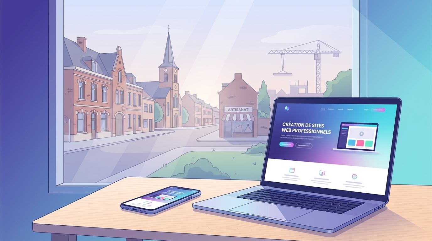 Création de site internet professionnel à Halluin — Web Pulse