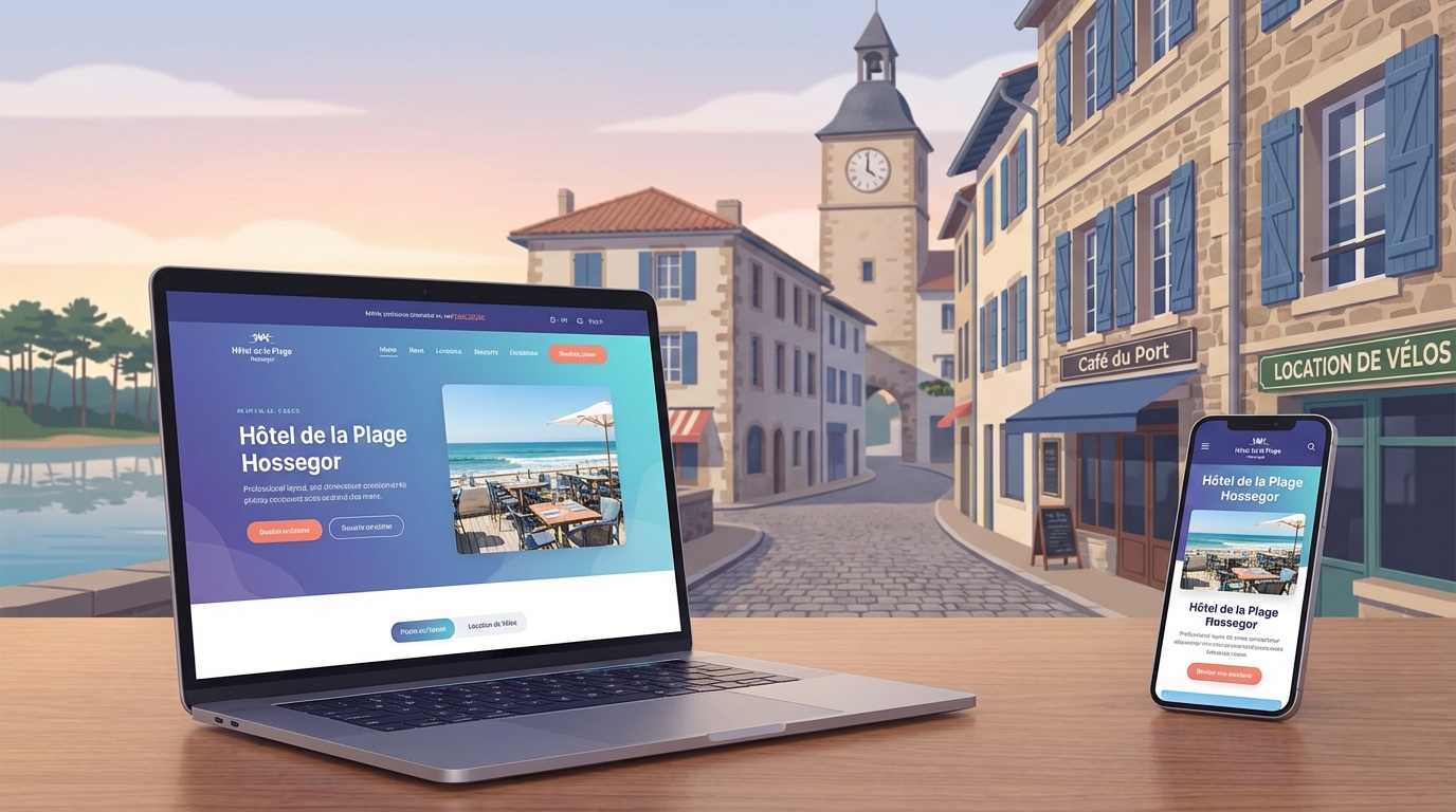 Création de site internet professionnel à Hossegor — Web Pulse