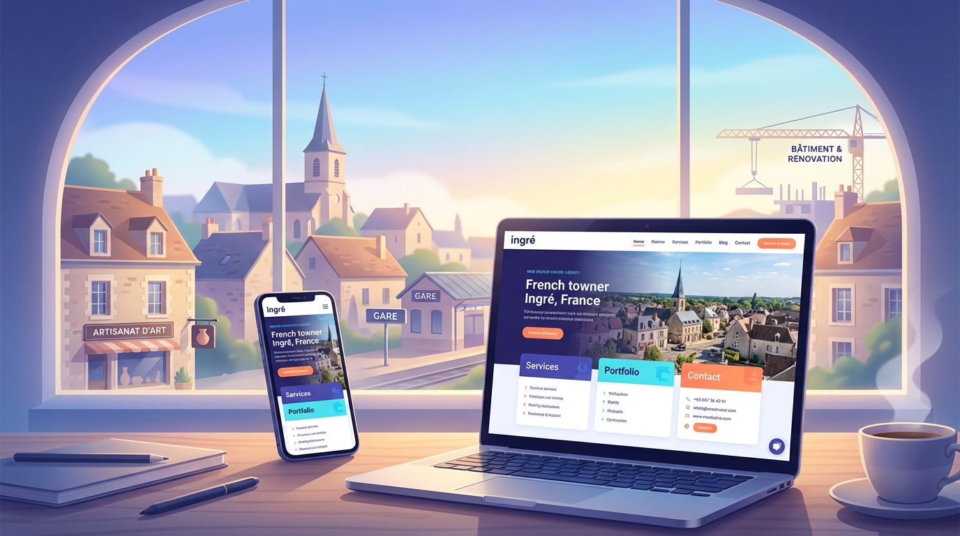 Création de site internet professionnel à Ingré — Web Pulse
