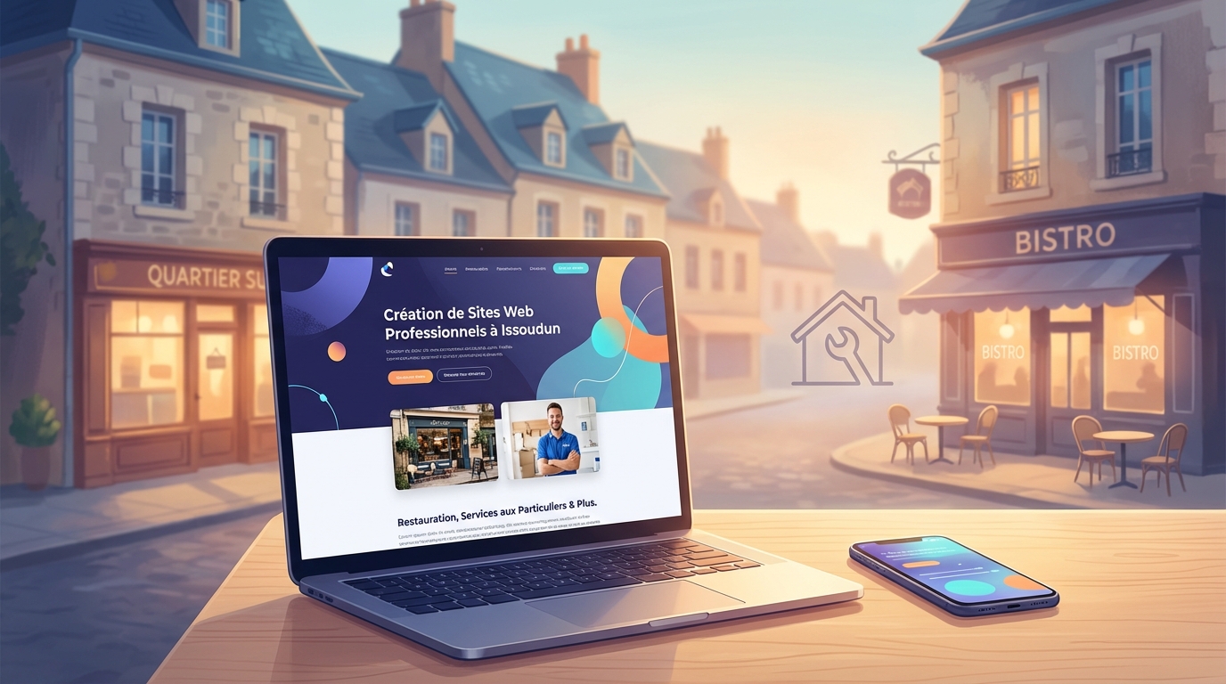 Création de site internet professionnel à Issoudun — Web Pulse