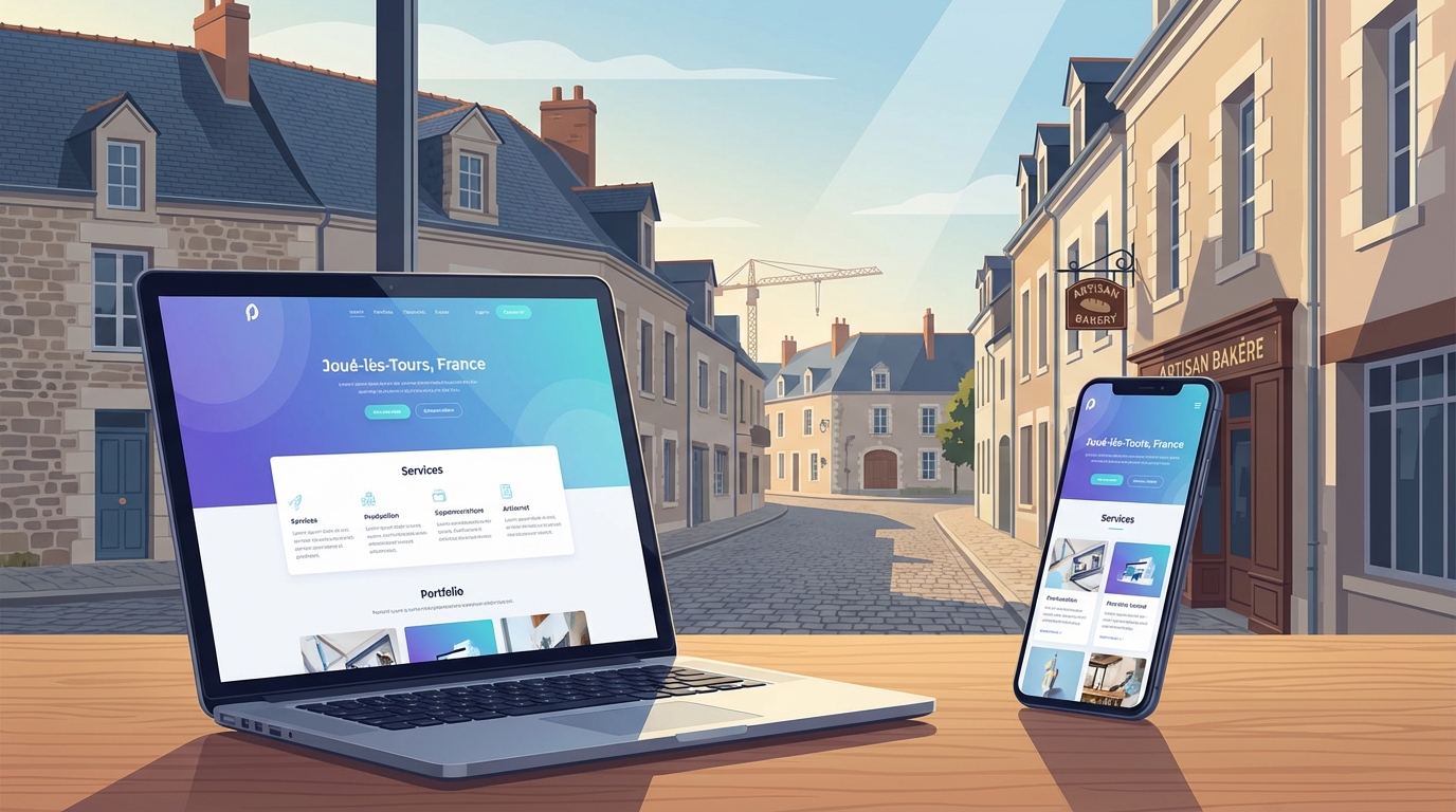 Création de site internet professionnel à Joué-lès-Tours — Web Pulse