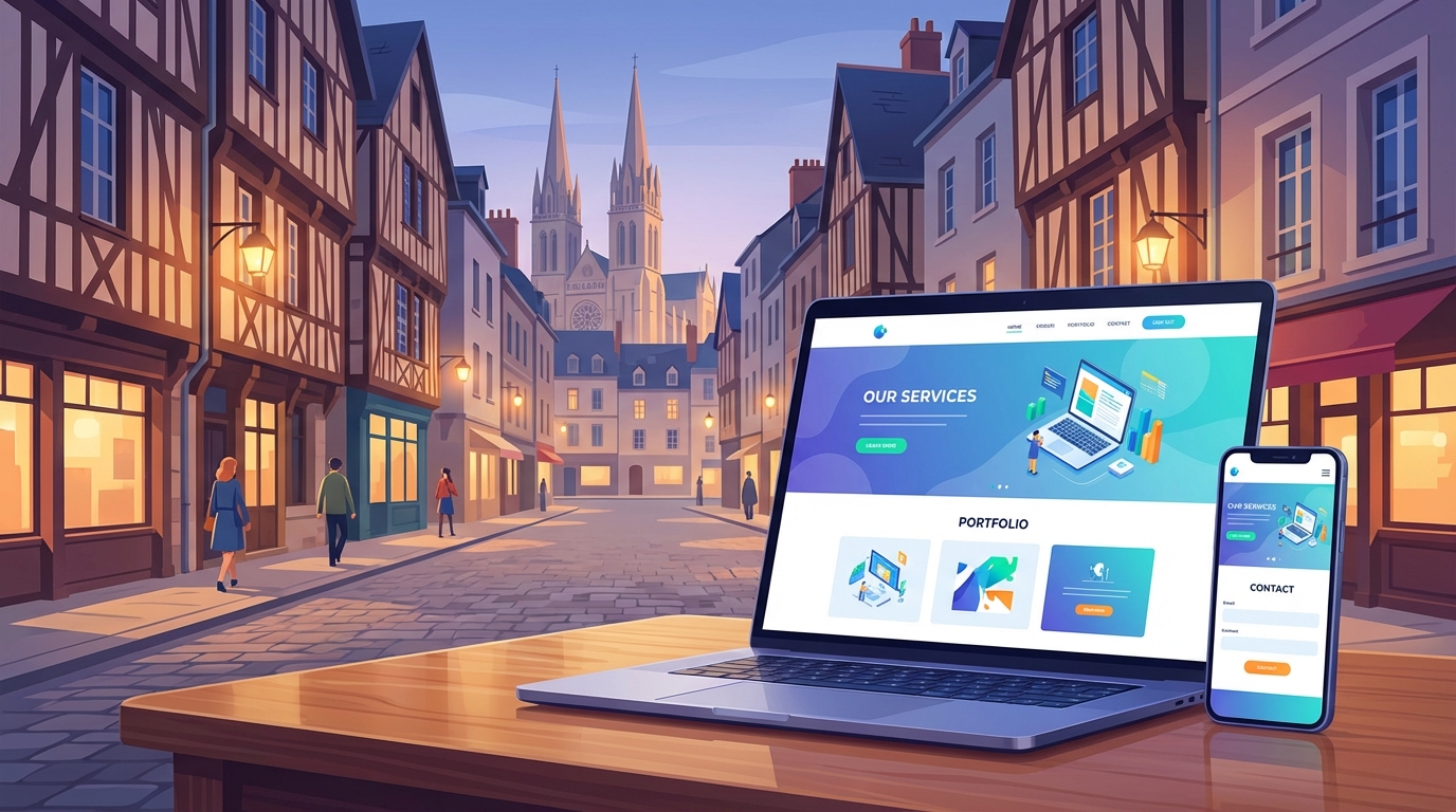 Création de site internet professionnel à Le Mans — Web Pulse