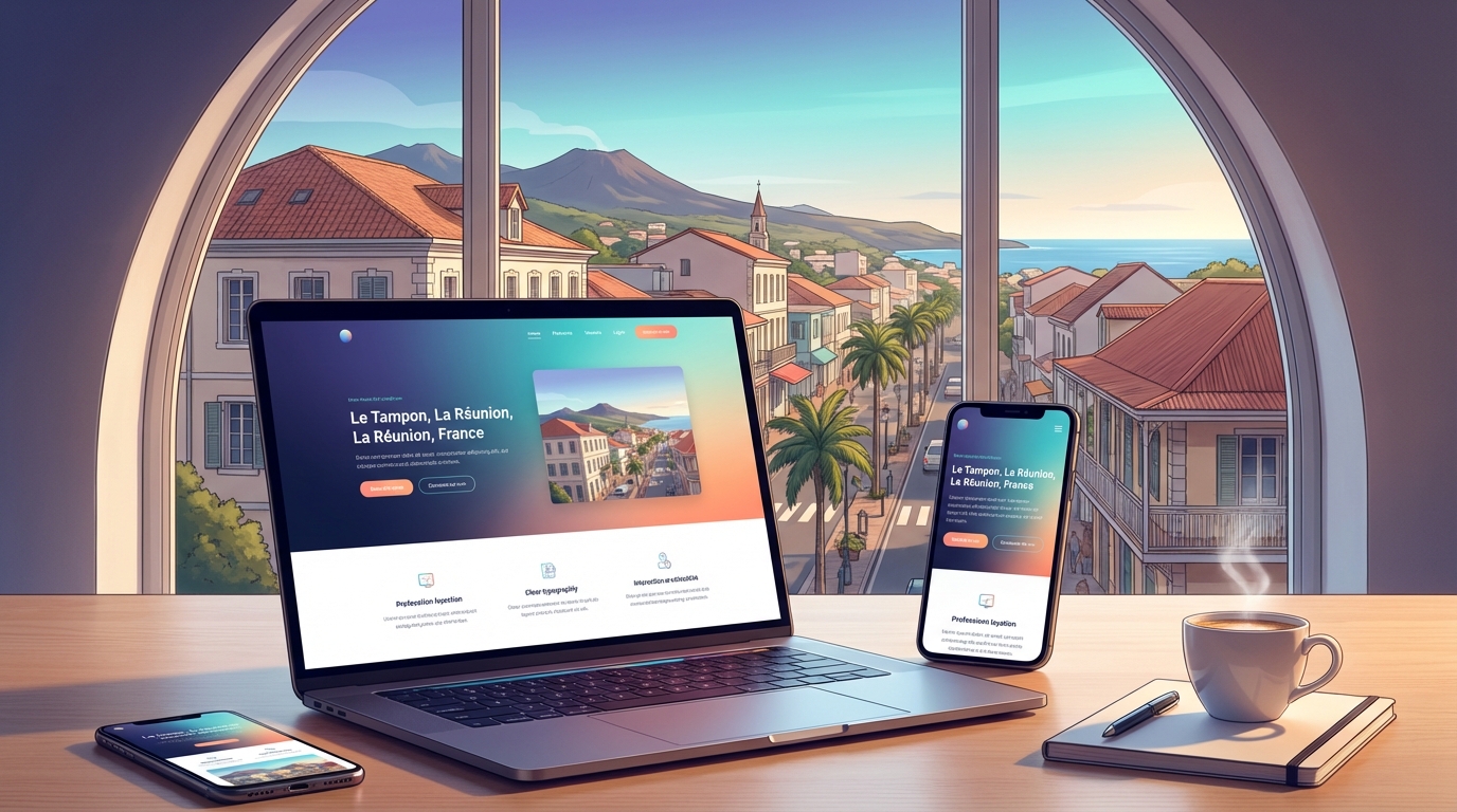 Création de site internet professionnel à Le Tampon — Web Pulse