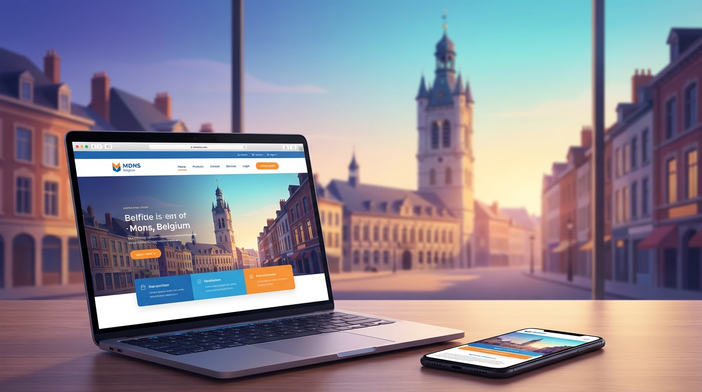 Création de site internet professionnel à Mons — Web Pulse