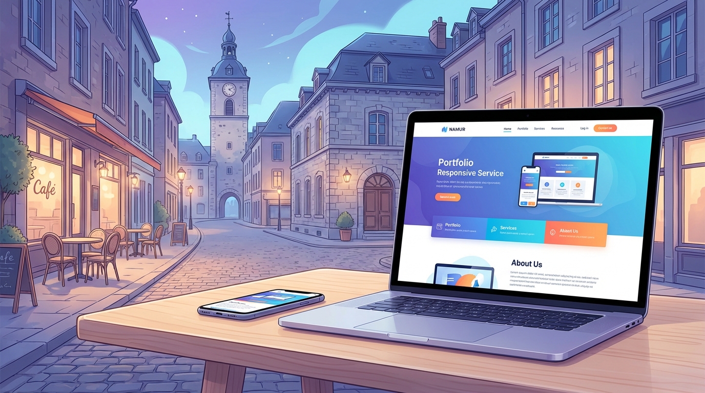 Création de site internet professionnel à Namur — Web Pulse