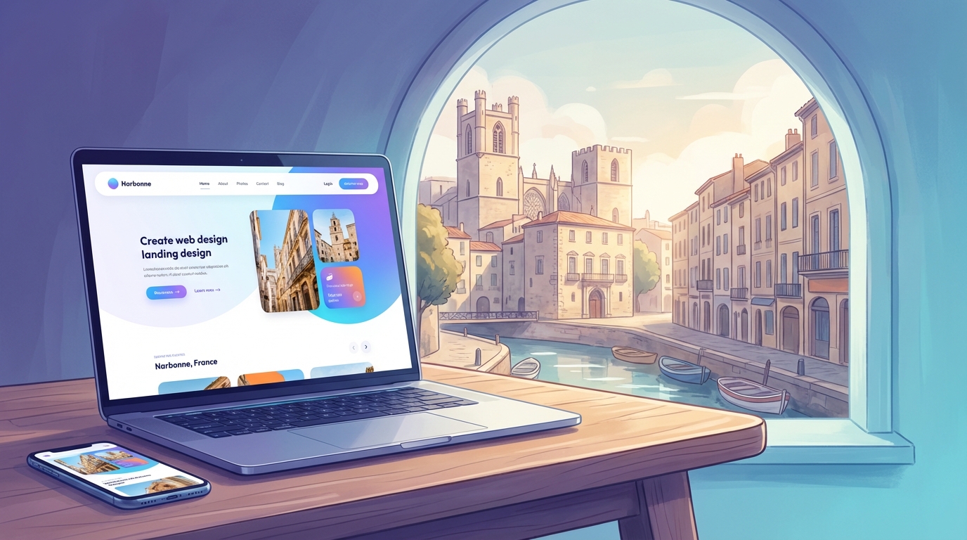 Création de site internet professionnel à Narbonne — Web Pulse